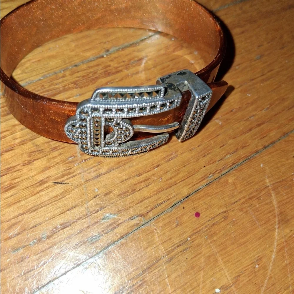 Elegant Brown Wearable Tech Bracelet
